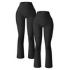 OQQ Women's 2 Piece Yoga Pants Ribbed Seamless Workout High