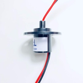 Taidacent 2 Wires 15A 20A 30A 40A 60A Slip Ring Collector Ring Rotary Electrical Contact (15A)