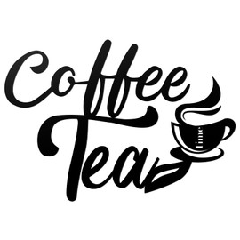 Shimeyao Coffee Sign for Coffee Station Hot Coco Bar Supplies Metal Bar Hanging Wall Art Decor Vintage Black Cup Letter Sign Farmhouse Kitchen Wall Decor for Cafe