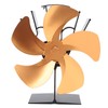 5 Blade Heat Powered Stove Fan Fireplace Fans Self Generating