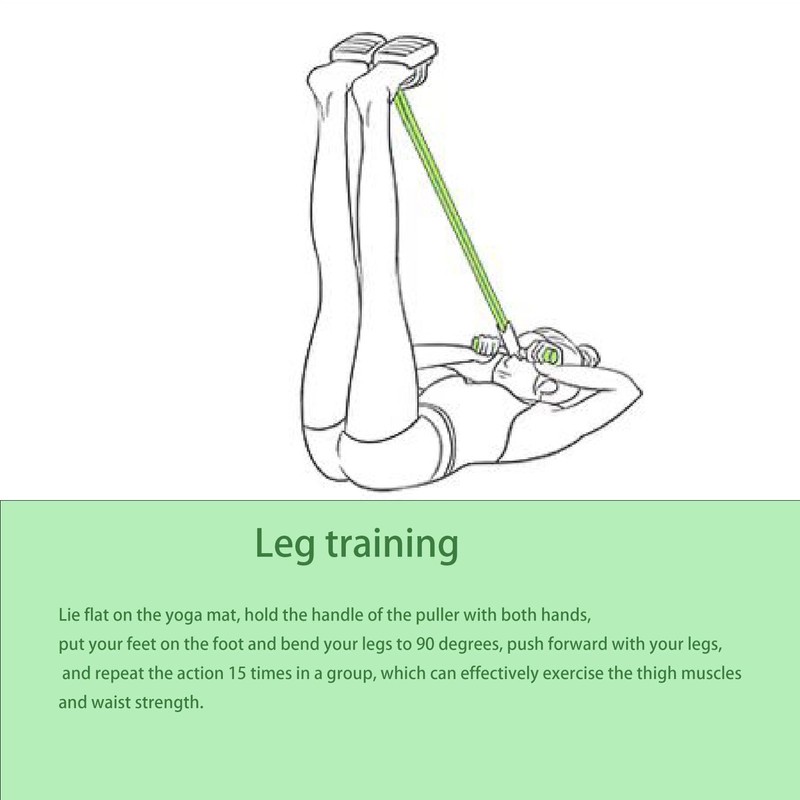 Pedal Stretch Resistance Band, 4 Tube Elastic Yoga Pedal Stretch
