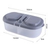 Kopida 2 Pcs Food Storage Containers with Lids, Plastic Double