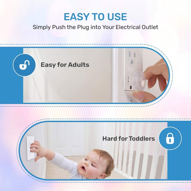 BABY PROOF ME 24 Pack Outlet Covers Baby Proofing, Provide