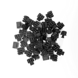 50 Pieces SFP Open SFP/SFP+ Slot Dust Covers - SFP Connector - Fiber Optic Dust Caps - SFP Port Anti-Dust Cover - Network Switch Port Protection - Durable TPE Material with Pull Tab