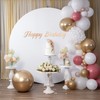 Haefoo 7.2FT White Round Backdrop Cover for 5 to 7.2ft
