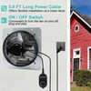 Hipoilk 10 Inch Shutter Exhaust Fan with Speed Controller and