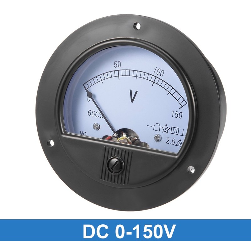 uxcell® DC 0-150V Analog Panel Voltage Gauge Volt Meter 65C5