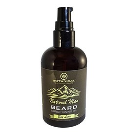 Natural Man Bay Lime Beard Oil - All Natural Beard Conditioner by Botanical Skinworks, 4 Ounce