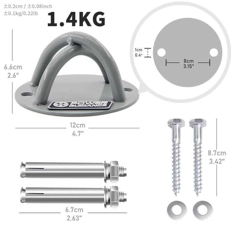 POWER GUIDANCE Wall and Ceiling Mount Bracket for Suspension Straps,