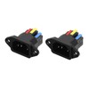 Leloco Pack of 2 C14 IEC Connector Female - 3