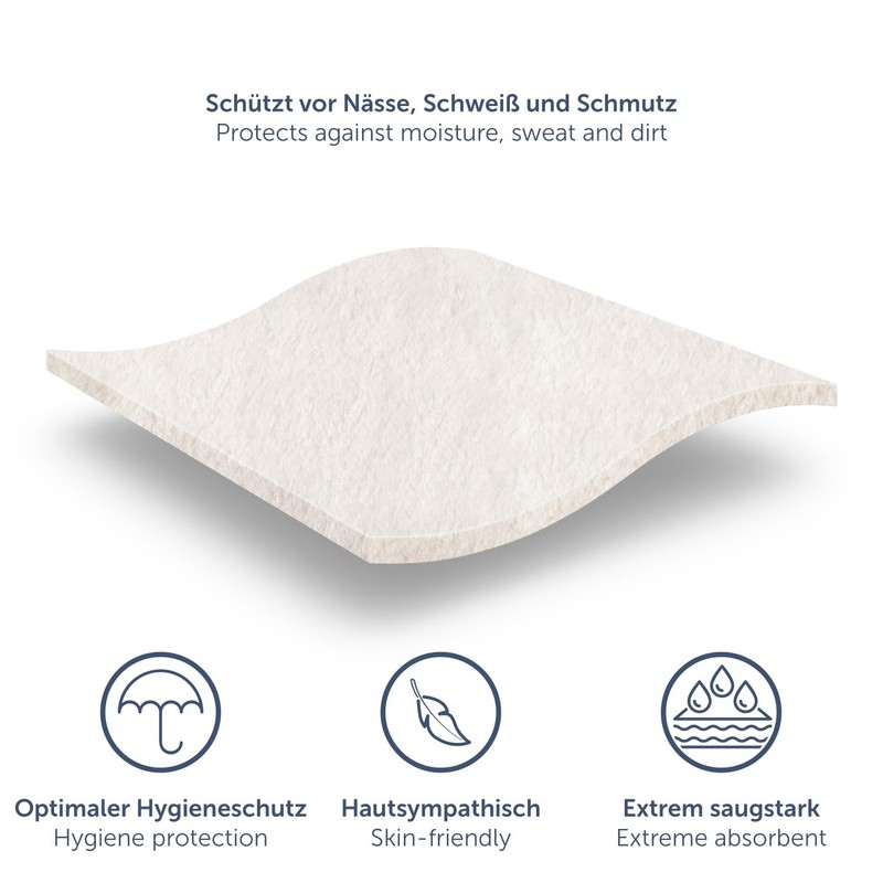 Blumtal® Premium Molton Mattress Protector, Set of 2, 100% Cotton,