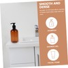 LABRIMP 2pcs Brown Lotion Pump Bottles for Liquid Soap Shampoo