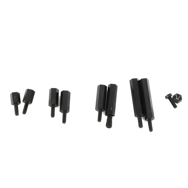140pcs box M2 Nylon Round Head Cross Screw Hex Nut