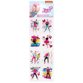 Unique Multicolor Lenticular JoJo Siwa 3D Stickers (16 Count) - Fun, Unique & Dazzling, Perfect for DIY Crafts, Party Favors & Collectors
