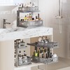 Corbyles 2 Pack 15.5IN-Depth Under Sink Organizer With Next-Gen Ball-Bearing