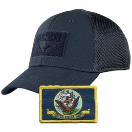 Condor MESH Fitted Cap Bundle (Navy Flag) - Navy Blue - Large/XL