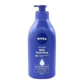 Crema Corporal Nivea Milk Nutritiva Piel Extra Seca 1lt Neutra