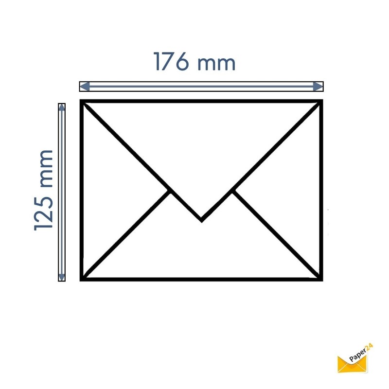 25 quality Envelopes B6 125 x 176 mm: 01 Soft