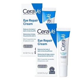 CeraVe Eye Repair Cream for Dark Circles Wrinkles & Puffiness - 0.5 oz TWIN PACK