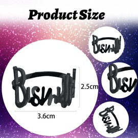 Napkin Rings – Bismillah Letter Metal Napkin Ring Set, Alphabet Napkin Holders, Table Decoration for Weddings, Parties, Ramadan, Banquets, 12 Pieces