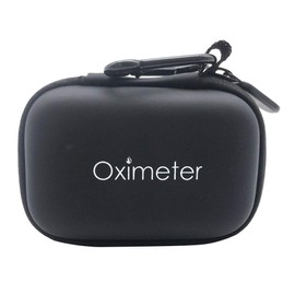 VOSAREA Oximeter Storage Case for Fingertip Pulse Oximeter Blood Oxygen Saturation Monitor Storage Bag Zipper Pouch with Climbing Hook