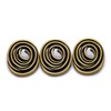 5Pcs Niche Design Geometric Oval Coil Metal Buttons Electroplated Fashion