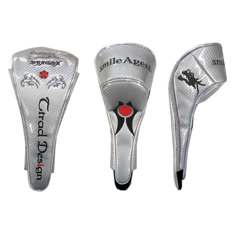 sadhc521D Golf Driver Dragon Dragon Headcover (Silver)