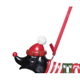 Gallerie II HoHoHo Dog Ornament Red