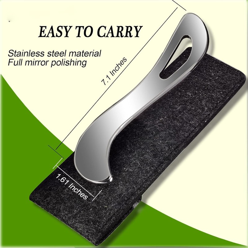Robulove 3 in 1 Stainless Steel Gua Sha Tool, Muscle
