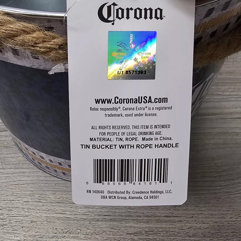 Corona Extra Beer Bucket Bottle Opener Glasses Salt Pepper Shakers