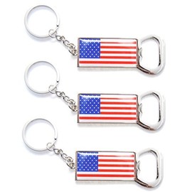 New York NYC Metal Keychain Bottle Opener NYC Souvenir Gift Keychain Key Ring (Pack 3)