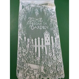 13" x 28" Heritage Lace Time Began In A Garden  (CL)