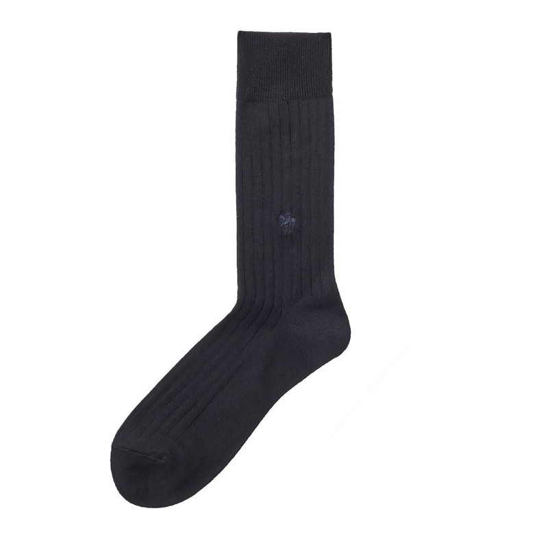 Gunze Business Socks, Men's POLO Polo, Flat Ribbe, One Point,