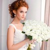 Fanfantoey White Roses Artificial Flowers Bulk, 52Pcs Fake Roses Flower
