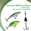 Natufish Treble Fishing Hooks 2X Strong - 10Pcs Triple Hooks