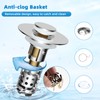 Hygie Rinse Upgraded Bathroom Sink Stopper Hair Catcher with 2-Layer