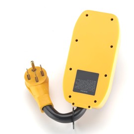 ACKING RV Surge Protector 50 Amp: Professional Circuit Analyzer with LED Indicators, Waterproof Power Adapter Plug with Voltage Protection for Camper, Caravan, Trailer Accessories (ETL Listed)