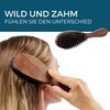 REMOS Hair Brush with 100% Wild Boar Bristle Walnut Wood