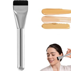 WOLMIK Foundation Pinsel Flach, Puderpinsel für Flüssiger, Flach Foundation Concealer Brush, Ultra Thin Foundation Brush, synthetische Borsten, Geschenke für Damen