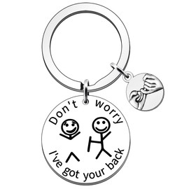 SDOFY I've Got Your Back Keyring Friendship Gifts Best Friend Keyring Funny Gifts for Women Men Her Him BFF Friend Brother Sister Besties Birthday Christmas Graduation Gift