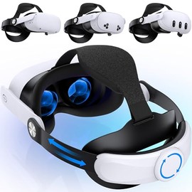 Adjustable Head Strap for Meta Quest 3S/Quest 3/Quest 2, Lightweight VR Headset Strap, Reduce Pressure for Oculus Head Strap, Enhanced Support&Comfort, Replacement for Elite Strap