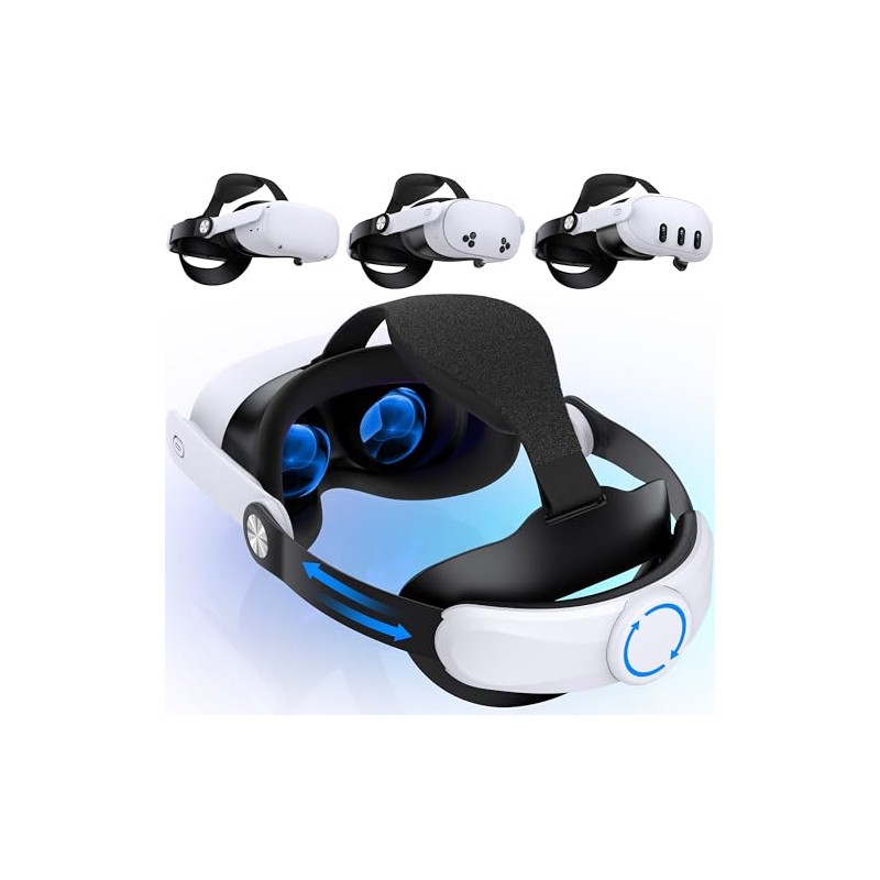 Adjustable Head Strap for Meta Quest 3S/Quest 3/Quest 2, Lightweight