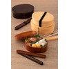 Tatsumiya Chopstick Case Set, Magewappa-Style (Bentwood), Made in Japan, Dark