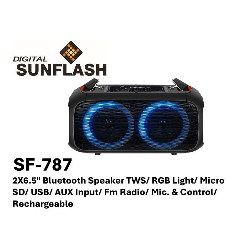 DIGITAL SUNFLASH SF-787 Wireless Rechargeable Audio Streaming Karaoke Devices Portable