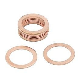 10pcs Copper Crush Washers Flat Car Sealing Gaskets Rings M16 x 22mm x 1mm