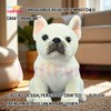 PuffPurrs Lifelike French Bulldog Plush Toy, Realistic French Bulldog Teddy