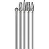 Sworker 5Pcs Long Carbide Burr Set 1/4" Shank Total L