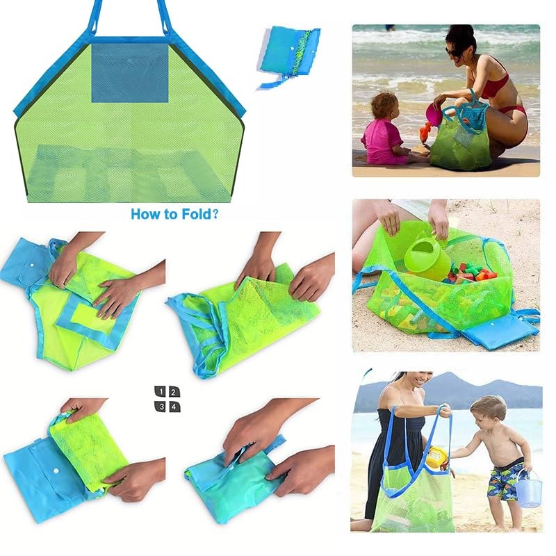 Elfzone Beach Bags Waterproof Sandproof - Pool Bag 3Pack ，Large