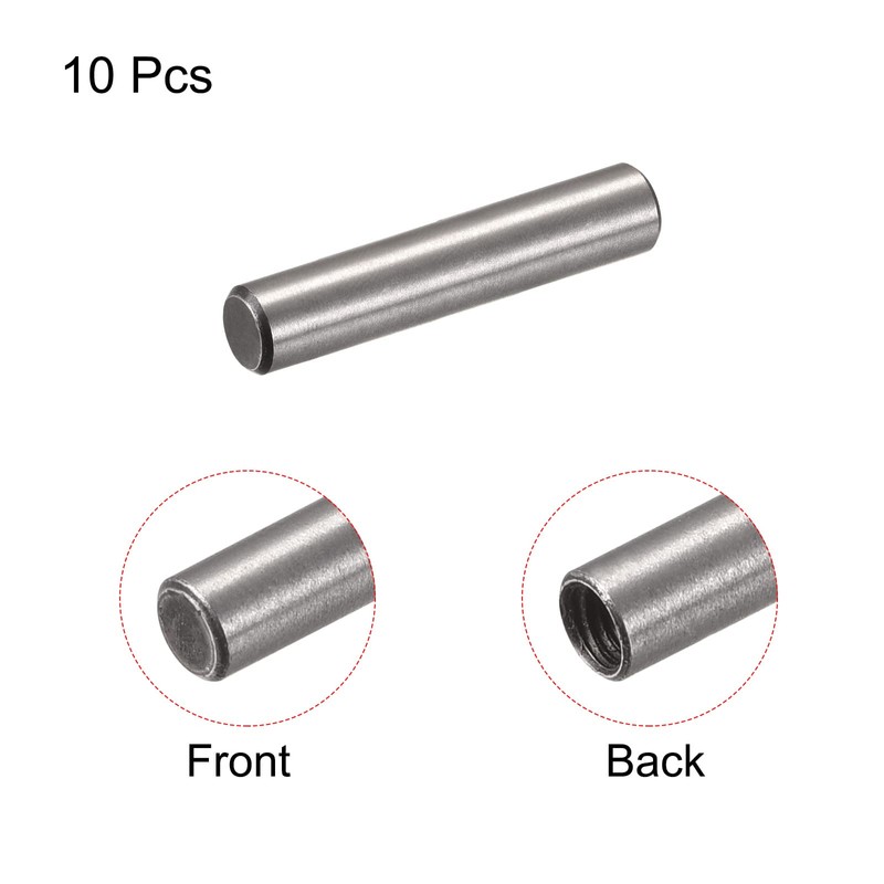 sourcing map M5 Internal Thread Dowel Pin 10pcs 8x40mm Chamfering