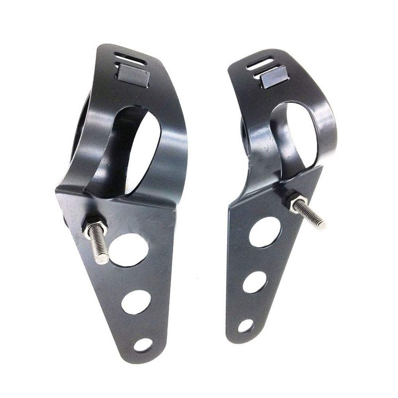 Mdurian Universal Motorcycle Headlight Mount Black Headlight Mount Holder Motorcycle